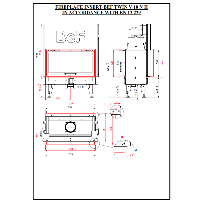 BEF TWIN V 10 N II. BEF TWIN V 10 N II.