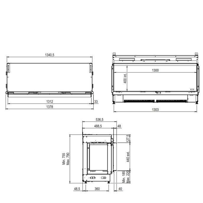 E-MATRIX LINEAR 1300-400 II KAMPINIS